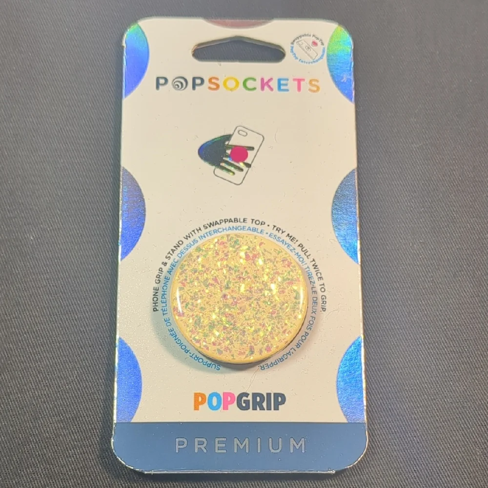 PopSocket Premium Glittering Gold Phone Grip